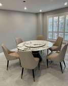 Marble Turntable Dining Set