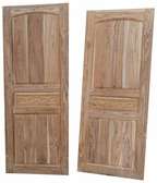 Teak hardwood panel doors