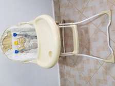 Foldable Baby High Chair with Safety Harness & Tray