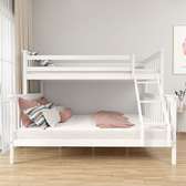 White Wooden Kids Bunk Bed