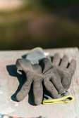 Durable black Work Gloves with white Trim Standard