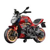 Electric Kids Motorcycle  with LED Lights & Training Wheels