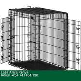 LASA Heavy-duty Foldable Metal Dog Cage 2 Doors...