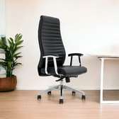 Office Chair: High Back Leather Office Chair In Miruka
