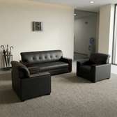 5-Seater Leather Office Sofa Set