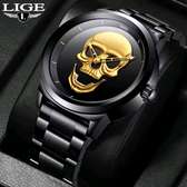 LIGE  SKULL GENTS WATCH  #LG9876