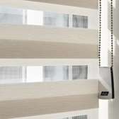 Zebra Roller Blinds Neutral Beige White Standard Size