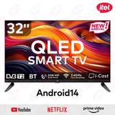 Itel TV 32 inch, QLED, Smart TV, Frameless, Bluetooth,