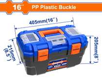 WADFOW 16″ Plastic Tool Box (WTB1316)
