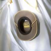 Real Leather Outdoor Hat Brown Cowboy Hats with Strap