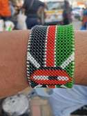 Handmade Kenyan Beaded Bracelet Adjustable Colors