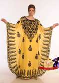 Yellow Embroidered Kaftan