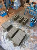 Manual Cement Brick Maker Blue Durable Frame