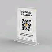 A5 and A5 SIZE Clear Acrylic Menu Display Stand/Table  stand