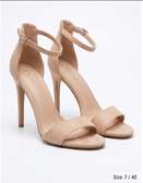 Spring Nude High Heel Sandals Size 40