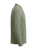 Green  long sleeve polo shirt
