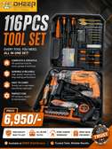 DERA 116-Piece Tool Set with Drill & Carry Case