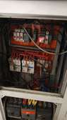 Industrial Electrical Panel with Multiple Circuit Breakers