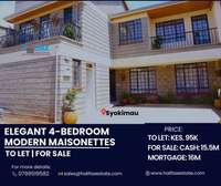 Regent park 4br houses syokimau