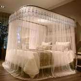Two stand mosquito net with rails