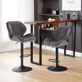 Barstools; Black Adjustable Office Bar Stool