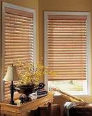 Elegant Wooden Blinds Natural Finish Light Control