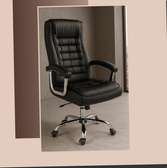 Office Chair : High Back Gray Leather Office Chair