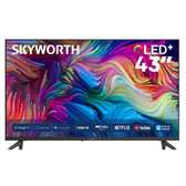 Skyworth QLED 43 Inch Android Google Slim TV - Black
