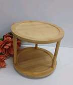 2 Layers rotating storage organizer