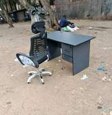 Headrest chair with a desk