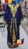 Navy Blue Embroidered Kaftan