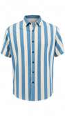 polo blue and cream stripped  shirt