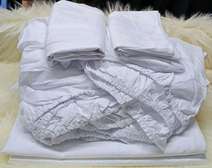 Pure cotton plain fitted bedsheets