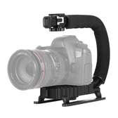 U/C Shape 3-Head Cold Shoes DV Stabilizer  DSLR Cameras