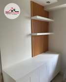 Golden oak flutted panels in Nairobi Kenya