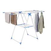 Foldable Clothes Drying Rack with Hanger Rail