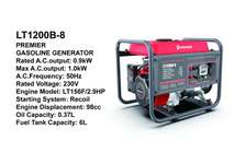 Premier LT1200B-8: 1000W Portable Gasoline Generator