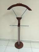 Coat Hanger; Mahogany Coat Hanger in Tabaka