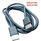 DisplayPort Cable Black High-Resolution Support