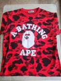 BAPE A Bathing Ape Red Camo Graphic T-Shirt