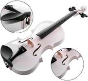 Maple leaf violin white