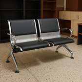 Office Bench; 2 Link Leather Reception Office Bench