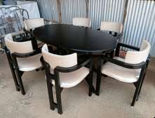 Readily Available black 4-Seater Dining table