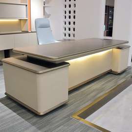 Office Desk; 240cm Executive L-Shaped Office Desk
