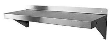 stainless steel wall mounted shelve