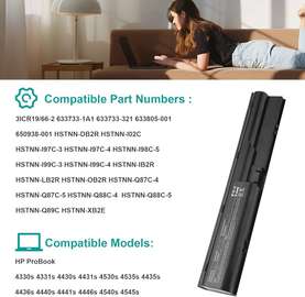 HP ProBook 4530S Battery-PR06 4530S 4540S 4440S