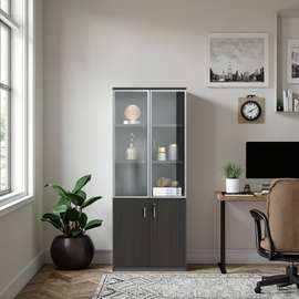 2-Door Wooden Filing Cabinet