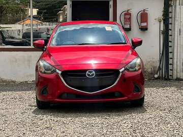 Mazda Demio wine red color fully loaded 2019 model.