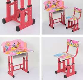 MDF Adjustable Kid's Desk and Chair