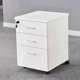 Mobile 3-Drawer Pedestal Cabinet